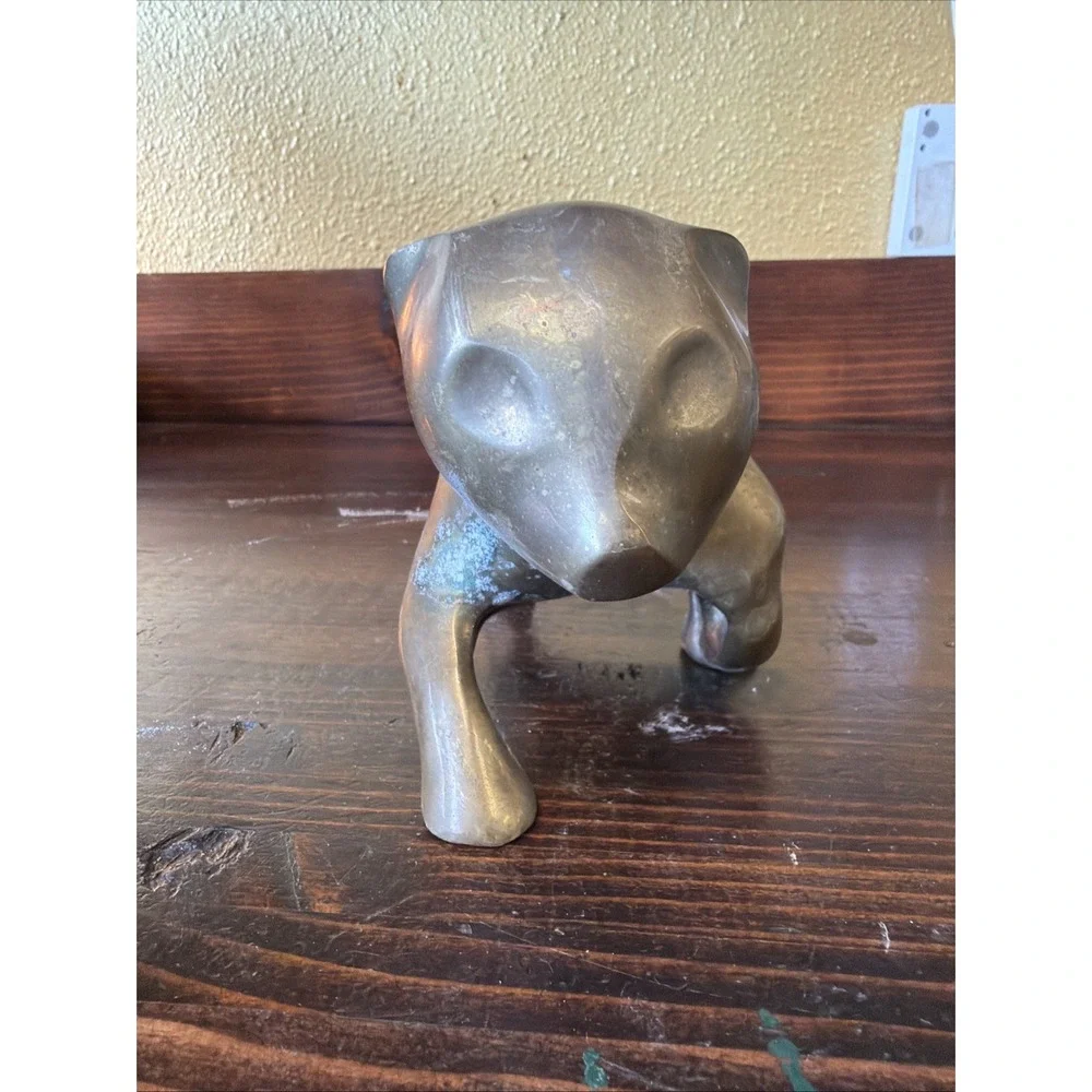 Brass Bear Mid century Minimalist Sculpture